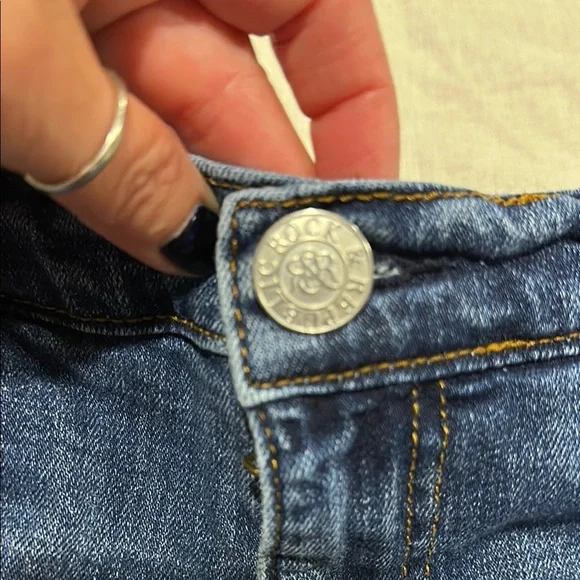 Rock & Republic Dark Blue Jean Shorts - Picture 5 of 9